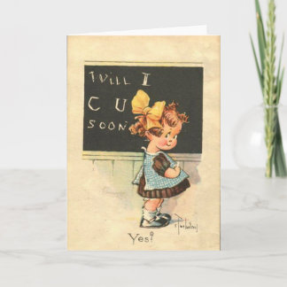 Carte de voeux vintage