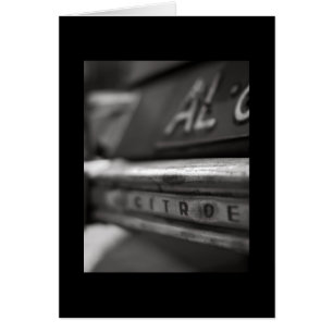 Carte de voeux Vintage   Citroen 2cv   Français