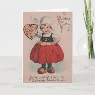 Carte de voeux vintage de la Saint-Valentin