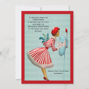 Carte de voeux Vintage de Noël