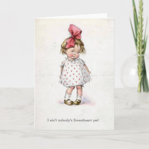 Carte de voeux vintage de Valentine