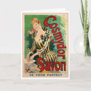 CARTE DE VOEUX VINTAGE DU FRANÇAIS POSTERART