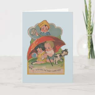 Carte de voeux vintage Quirky Valentine