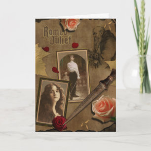 Carte de voeux vintage Romeo et Juliet Scrapbook