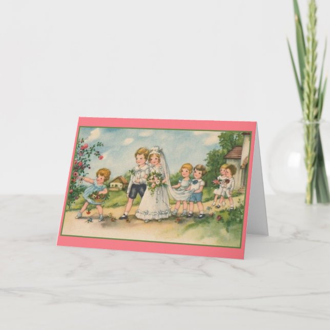 Carte de voeux Vintage Wedding (Devant)