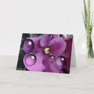 Carte de voeux violet vierge