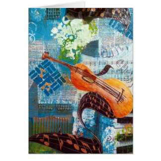 Carte de voeux Violin Melody
