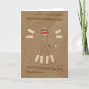 Carte de voeux Vitruvian Monkey