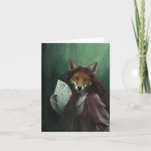 Carte de vœux Vixen l'héroïne gothique