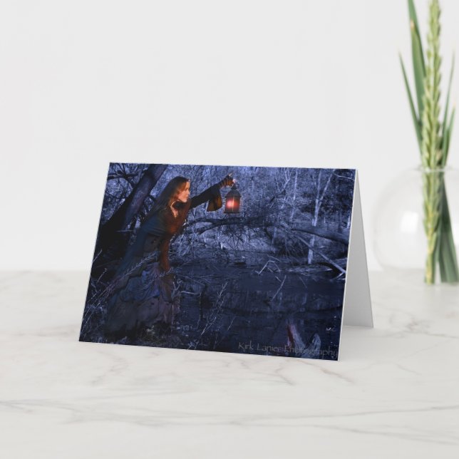 Carte de voeux volée de blanc de saison (Devant)