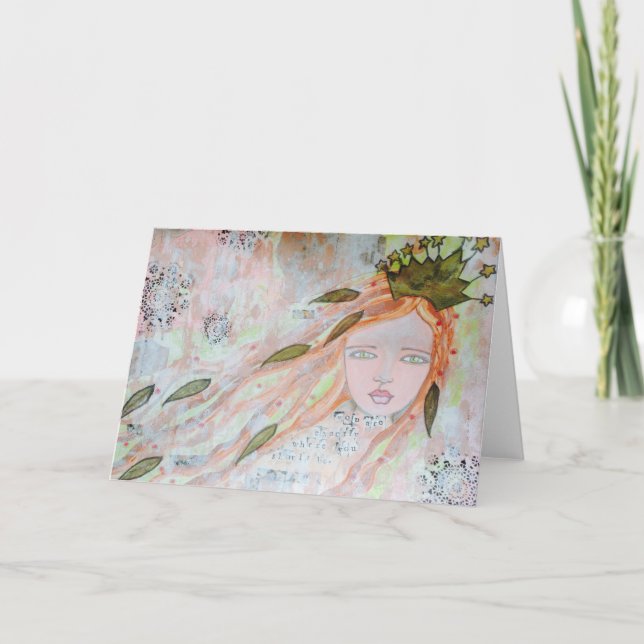 Carte de voeux vous êtes exactement là où vous dev (Devant)