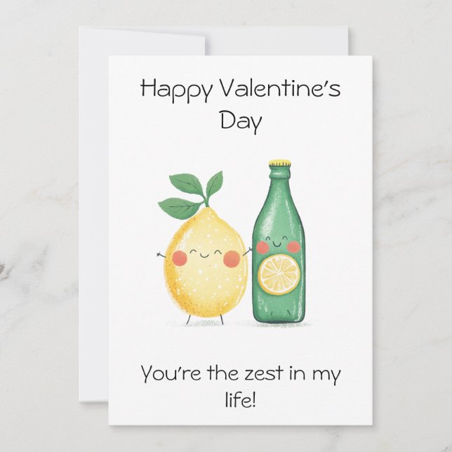 Carte de voeux - Vous êtes le Zest in My Life! (Devant)