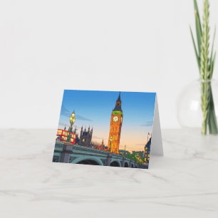 Carte de vœux vue de Big Ben Westminster