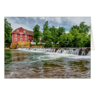 Carte de voeux War Eagle Mill et Waterfall