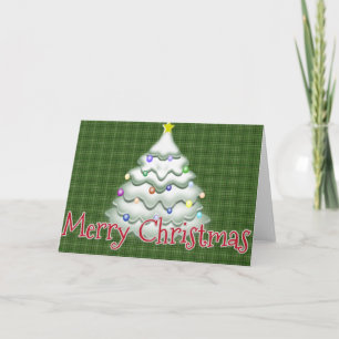 Carte de voeux Whimsical Marshmallow Christmas Tre