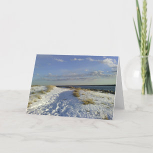 Carte de voeux Winter Beach
