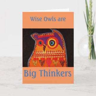 Carte de voeux Wise Owl