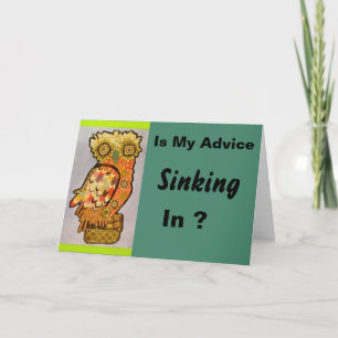 Carte de voeux Wise Owl