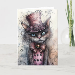 Carte de voeux Wonka Cat