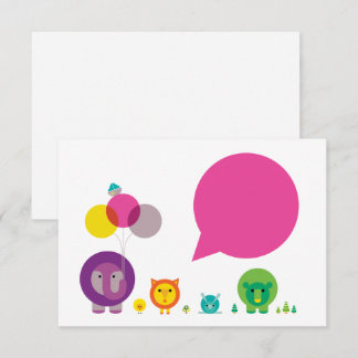 Carte de vœux Woo-Hoo! Zoo Fiesta