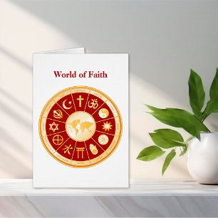 Carte de voeux World of Faith 5" x 7"