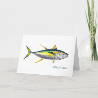Carte de voeux Yellowfin Tuna