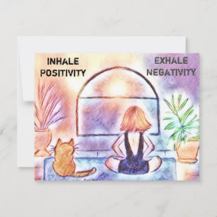 Carte de voeux Yoga Inspirationnelle Personnalisez