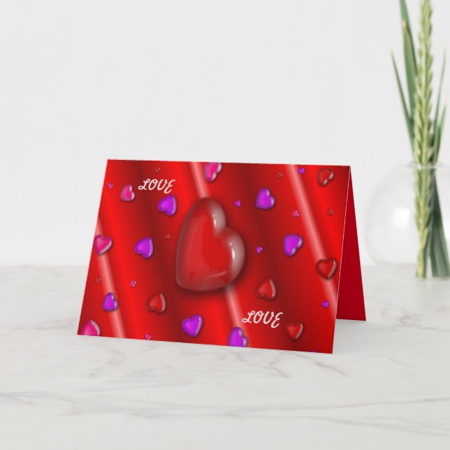 Carte de voeux Yummy Hearts (Devant)
