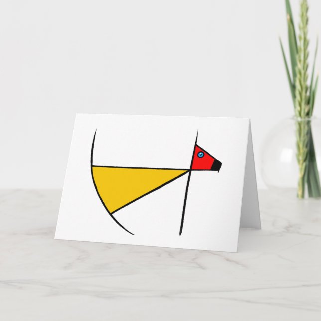 Carte de voeux Zen Dog (Devant)