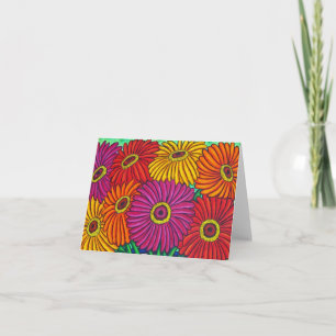 Carte de voeux Zinnia Fiesta "Floral Crop"