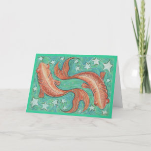 Carte de voeux Zodiac Pisces