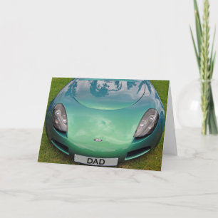 Carte de voiture de sport de TVR de fête des pères