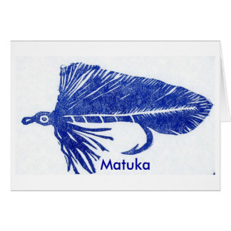 Carte de vol classique truite "Blue Matuka"