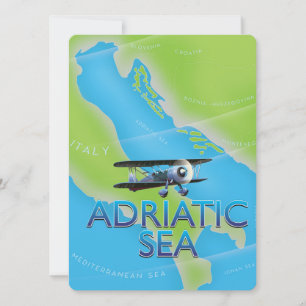 Carte de vol de la mer Adriatique