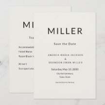 Carte de voyage "Architectural Save the Date"