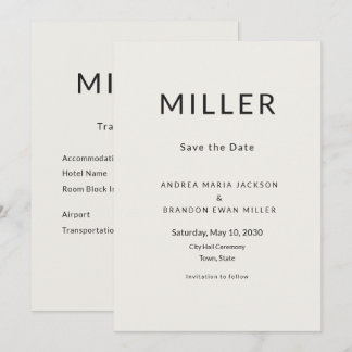 Carte de voyage "Architectural Save the Date"