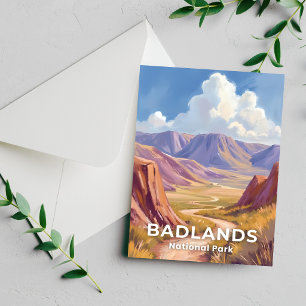 Carte de voyage Badlands National Park South Dakot