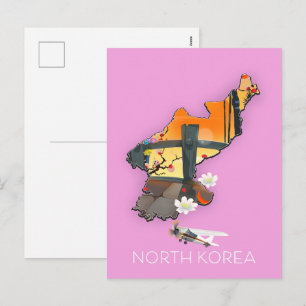 Carte de voyage de la Corée du Nord