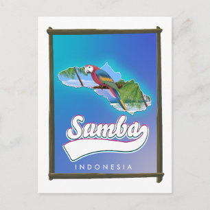 carte de voyage de l'île de Sumba en Indonésie