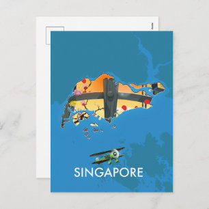 Carte de voyage de Singapour