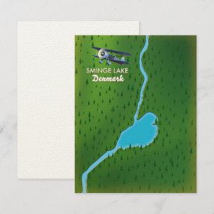 Carte de voyage de Sminge Lake Danemark