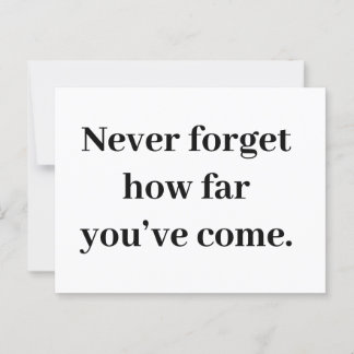 Carte de voyage d'encouragement