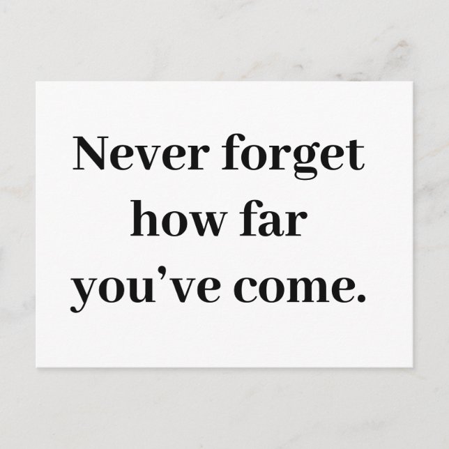 Carte de voyage d'encouragement (Devant)