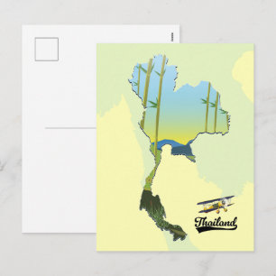 Carte de voyage en Thaïlande