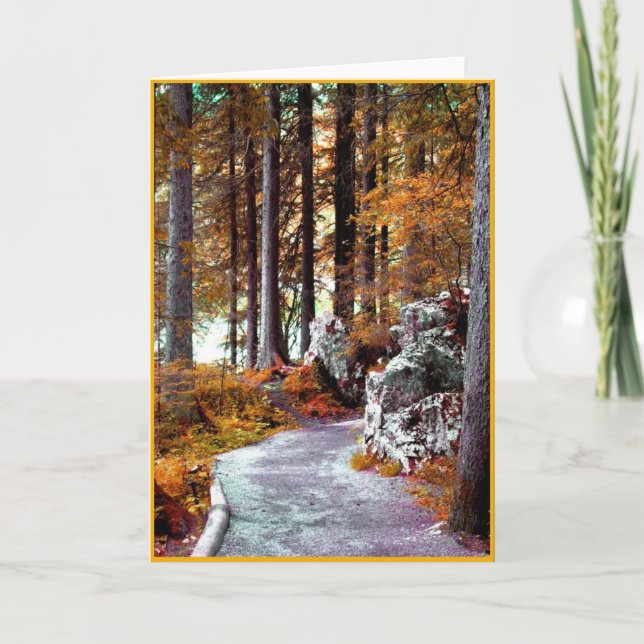 Carte de voyage, texte à l'intérieur (Devant)