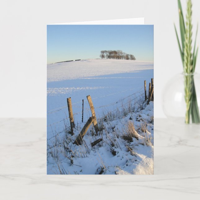 Carte de vue neigeuse (Devant)
