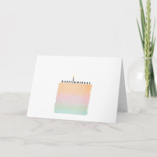 Carte de Watercolor
