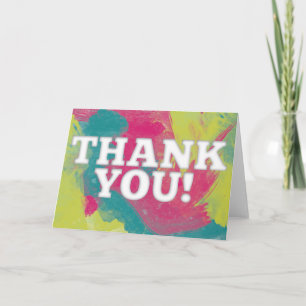 Carte de Watercolored merci