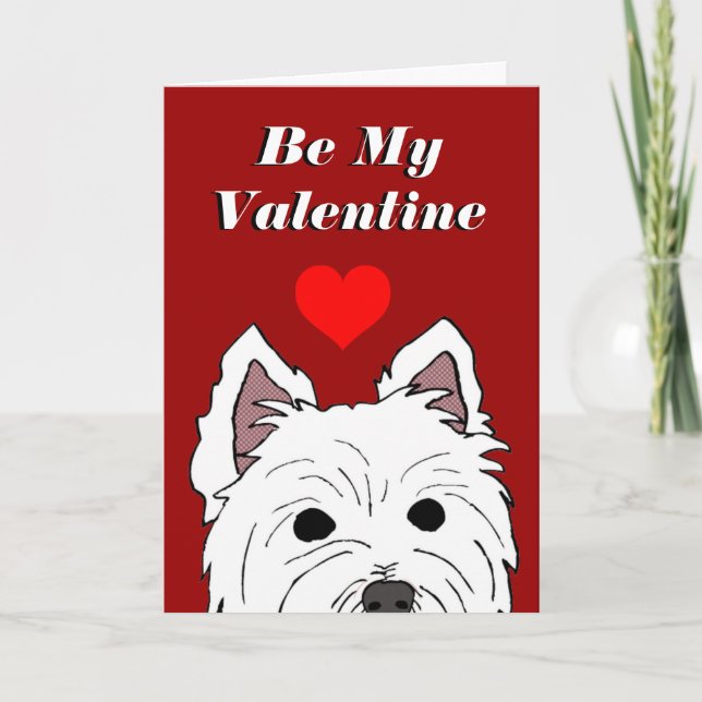 Carte de Westie Valentine (Devant)