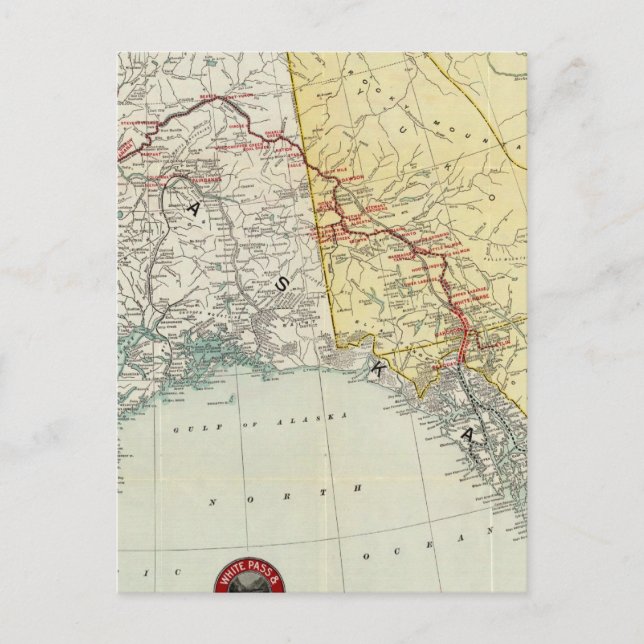 Carte De White Pass & Yukon Route Et Connexions (Devant)